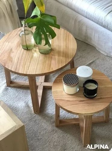 (1) Mesitas Ratonas Redondas Madera Paraíso Maciza - $ 7.800,00 en Mercado Libre Diy Round Nesting Coffee Table, Wood Coffee Table Living Room, Coffee Table Living Room Modern, Minimalist Wood Furniture, Centre Table Design, Wood Coffee Table Rustic, Casa Cook, Round Wood Coffee Table, Reupholster Chair