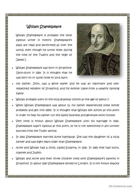 Facts about William Shakespeare Facts About Shakespeare, William Shakespeare Picture, William Shakespeare Books, Shakespeare Facts, William Shakespeare Photo, Theatre Academia, William Shakespeare Sonnets, Literature Notes, English Literature Notes