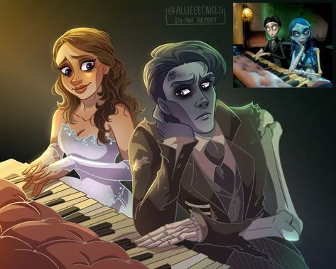 Allie on Instagram: "Another Corpse groom AU 🖤💙💀 Swipe for gender swap Victoria (Or it has to be 'Vincent' ? 🤔) Also, thanks so much for 20K followers! 💕💓🥺 ❌DO NOT REPOST PLS❌ . #corpsebride#thecorpsebride#victorandemily#corpsebridefanart#timburton#timburtonart#halloween#halloweenmovie#drawtober#victorcorpsebride#victorvandort#animation#animationart#visualart #illustration#illustrationartists#illustrator#artwork#digitalart #digitalartist#digitaldrawing #disneystyle #characterart#medibangp Corpse Groom, Procreate Character, Corpse Bride Art, Emily Corpse Bride, Tim Burton Corpse Bride, Illustrator Artwork, Tim Burton Characters, Tim Burton Style, Tim Burton Art