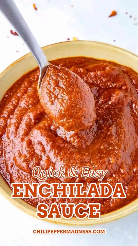 Easy Enchilada Sauce, Enchilada Sauce Recipe, Enchilada Sauce Easy, Mexican Enchiladas, Recipes With Enchilada Sauce, Easy Enchiladas, Homemade Enchilada Sauce, Recipes Mexican, Tacos Burritos