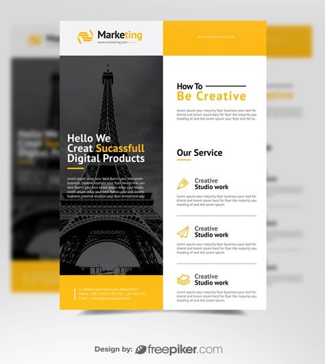 Modern Corporate Flyer Template Flyer Design Inspiration Creative Ideas, Edm Template, One Pager Design, Mailer Design, Brochure Design Creative, Brochure Design Layout, Flyer Design Layout, Graphic Design Flyer, Flyer Printing