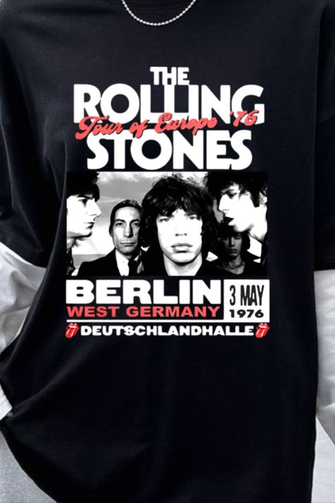 The Rolling Stones Berlin Tour T Shirt 80s Rock Band, Berlin Tour, 80s Rock Bands, Rock Band Shirts, Rock Band Tees, 80s Rock, Band Shirt, Band Shirts, Vintage Tee