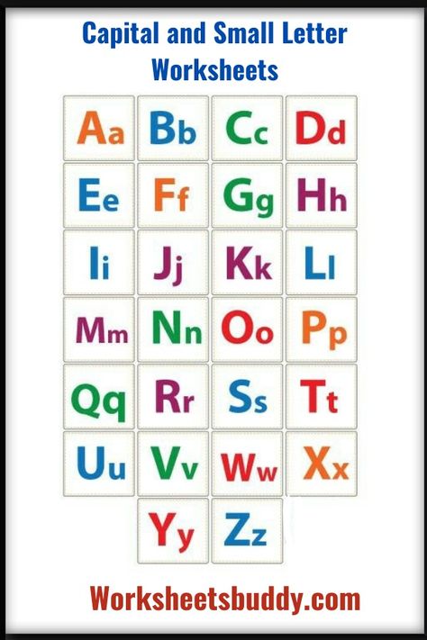 Capital and Small Letter Worksheets For Kindergarten Capital And Small Letters Worksheets, Alphabet Capital And Small Letters, Free Alphabet Chart, Small Alphabet Letters, Capital Letters Worksheet, Capital And Small Letters, Capital Alphabet, Small Alphabets, Alphabet Chart