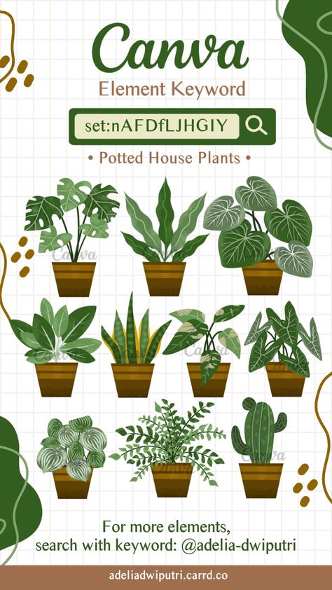 Potted House Plants | Canva Pro Element 996 🍈 Plants Graphic Design, Potted House Plants, Canva Free Elements, Font Canva Lettering, Plants House, Canva Keywords, Sunset Canvas Painting, Keyword Elements Canva, Canva Elements Keyword