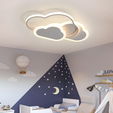 Pink Princess Room, Led Star Lights, Ceiling Mounted Light, White Light Fixture, Modern Ceiling Lamps, Nursery Modern, Wood Artist, White Chandelier, Led Ceiling Lamp