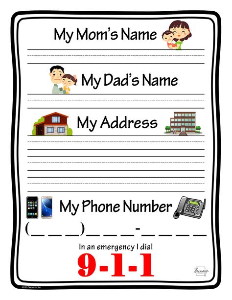 Home Address Practice Preschool, My Phone Number Worksheet, My Phone Number Is, Kindergarten Address Practice, My Phone Number Printable, Learning Address And Phone Number, Name Address Phone Number Printable, Learning Address Preschool, Learning Phone Number Preschool