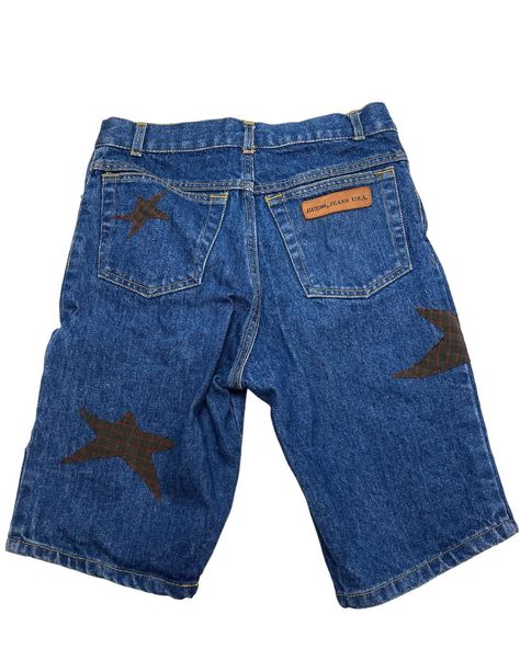 Star Jorts with handmade image transfers and star details hand stitched to vintage second hand jorts available now, link in bio!! ⭐️💫🌟 . . . . . . . . . . . . #handmade #imagetransfer #jorts #smallbusiness #shopsmall #y2k #coquette #coquettecore #slowfashion #handsewn #guessjorts #2000sfashion #sustainable #sustainablefashion #creativereuse #reducewaste #sustainabletextiles #indiebrand #thriftflip #upcycle #upcycledclothing Party Prep, Sustainable Textiles, Pony Party, Thrift Flip, Y2k Coquette, Image Transfers, Image Transfer, Indie Brands, Cool Items