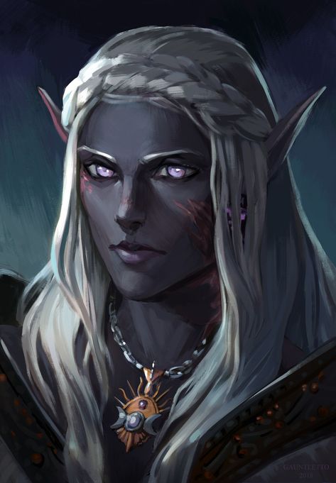 Mroczny Elf, Elf Characters, Anime Elf, Elves Fantasy, Elf Art, Heroic Fantasy, Fantasy Portraits, Fantasy Races, Dungeons And Dragons Characters