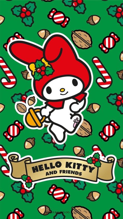 My melody wallpaper Melody Wallpaper, My Melody Wallpaper, Hello Kitty And Friends, Hello Kit, Christmas Phone Wallpaper, Hello Kitty Backgrounds, Hello Kitty Christmas, Friends Wallpaper, Wallpaper Iphone Christmas