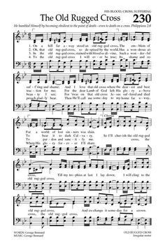 The Old Rugged Cross. Baptist Hymnal 2008 page 325 Baptist Aesthetic, Bethel Lyrics, Old Hymns, The Old Rugged Cross, Hymn Lyrics, Story Lyrics, Beginner Piano Music, Hymn Sheet Music, Hymn Music