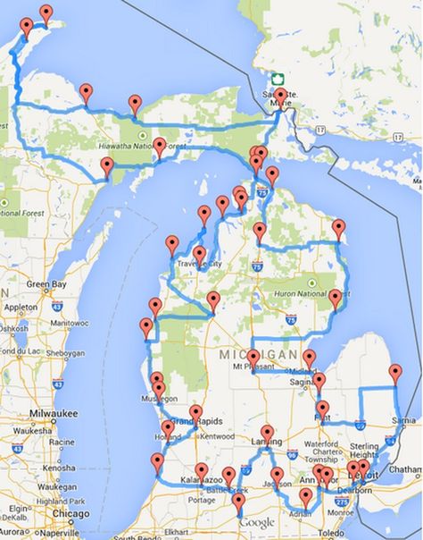 Gather some friends and prepare to see the best of Michigan... these communities are beautiful! Michigan Adventures, Michigan Road Trip, Road Trip Map, Michigan Vacations, Michigan Wolverines Football, Michigan Travel, Good Year, Upper Peninsula, On The Road Again