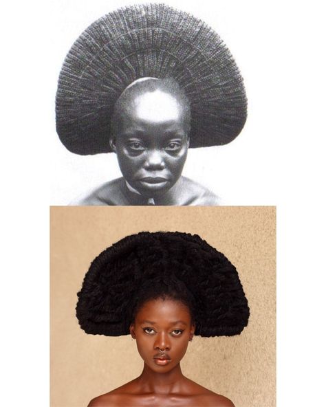 Ancient African Hairstyles, African Goddess Tattoo, African Hair History, Black Hair Looks, Hair Content Ideas, Hair Sculpting, Hair Threading, Amazing Hairstyles, African People