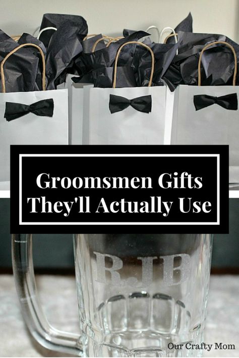 Wedding-Groomsmen Gifts They’ll Actually Use Our Crafty Mom Groomsmen Gift From Bride, Good Groomsmen Gifts, Groomsmen Gifts Wedding Day, Groomsmen Proposal Box Ideas, Creative Groomsmen Gifts, Proposal Dinner, Diy Groomsmen Gifts, Married Ideas, Diy Bridal Party