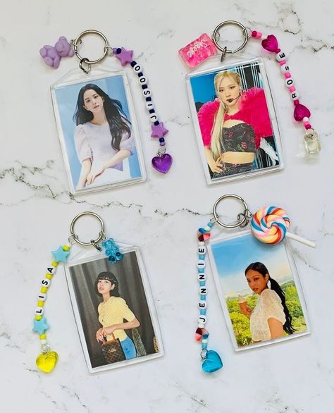 Adorable Keychains, Bird Painting Acrylic, Kpop Phone Cases, Pink Keychain, Cute School Stationary, Kpop Diy, Jennie Rose, Silver Jewelry Diy, Stationary School