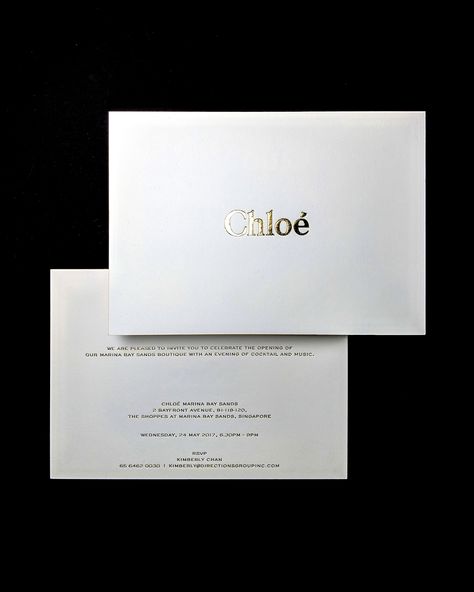 Chloe Launch Party Invitation Luxury Thank You Card, Launch Party Invitation, Luxury Invitation Card, Fashion Invitation, Classy Invitations, Art Nouveau Weddings, Buisness Cards, Luxury Branding Design, Invitation Text