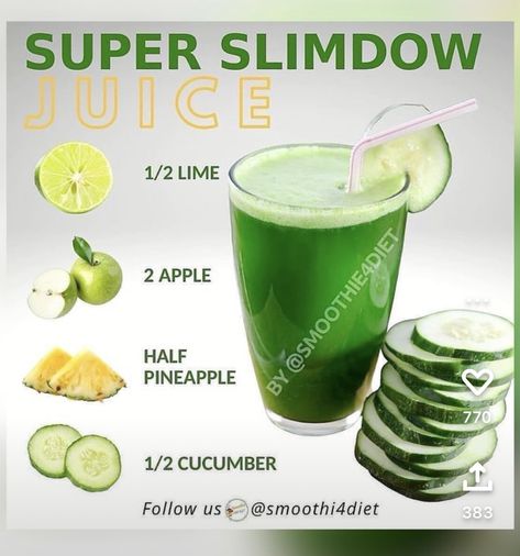 Fresh Juice Recipes, Green Juice Recipe, Yummy Summer Drinks, Healthy Juicer Recipes, Healthy Juice Drinks, Juice Cleanse Recipes, Juice Smoothies Recipes, Smoothie Recipes Healthy Breakfast, Juicy Juice