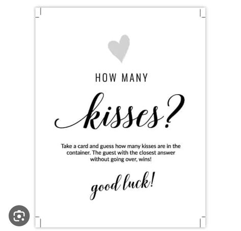 Kisses In A Jar, Free Printable Bridal Shower Games, Cut Crease Eye Makeup, Fun Bridal Shower Games, Bridal Shower Activities, Download Sign, Printable Bridal Shower Games, Kisses Chocolate, The Jar