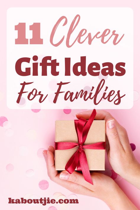 Gift shopping for a family is not always easy & it can be tricky to get something everyone will enjoy, so here are some clever gift ideas for families   #Gifts #Family Gift Ideas For Families, Clever Gift Ideas, Whole Family Gift Ideas, Making A Book, Family Gift Ideas, Unique Family Gifts, Holiday Movie Night, Meaningful Christmas, Adoption Gifts