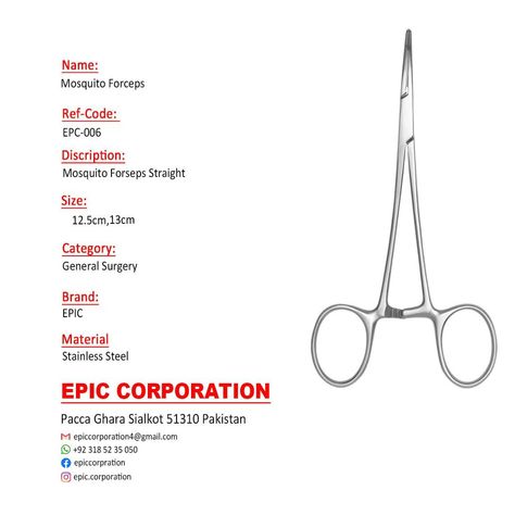 Epic Corporations is specialized in manufacturing of Surgical Dental & Beauty Instruments. We provide OEM services to our valued Clients. Surgical Instruments Names, Nursing Work, Surgical Equipment, General Surgery, Dental Instruments, Medical Laboratory, Surgical Instruments, Order Now, Surgery