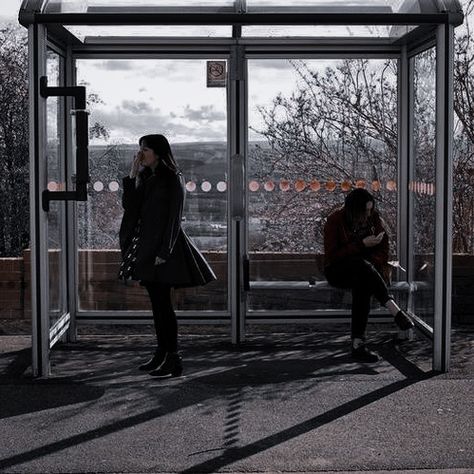 Person Waiting At Bus Stop, Bus Stop Photoshoot, Bus Stop Photography, Bus Stop Aesthetic, Waiting At Bus Stop, Portfolio Reference, Terminal Bus, Hanover Street, Final Girl