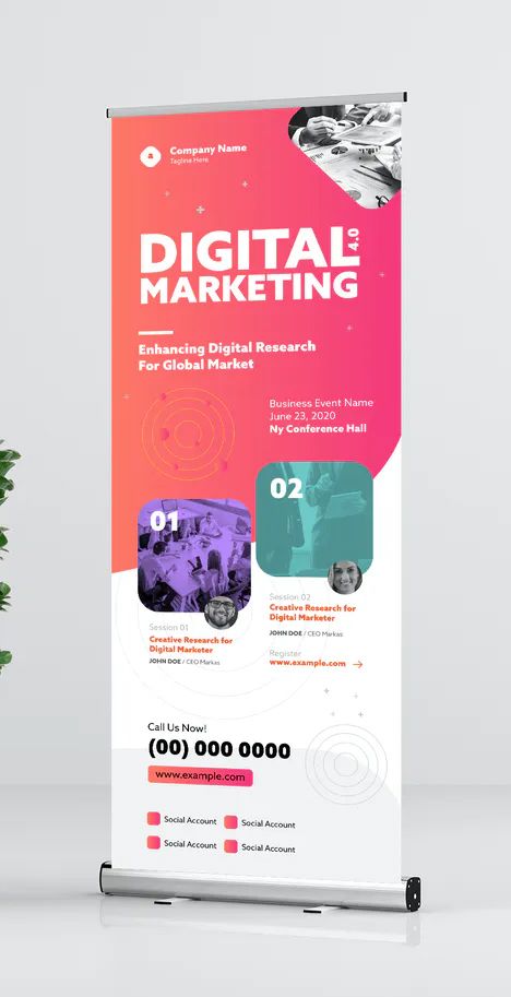 Digital Marketing / Business Rollup Banner Design AI, EPS Business Pull Up Banner Design, Roll Banner Design Creative, Standies Design Creative, Typography Banner Design, Banner Stand Design Ideas, Standees Design Ideas, X Stand Design Banners, X Banner Design Ideas, Roll Up Design Creative