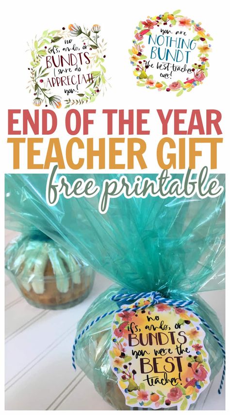 End of the Year Teacher Gift Idea (Free Printable) • Refresh Living End Of Year Teacher Gifts, Teacher End Of Year, Teacher Treats, Teacher Gift Tags, Free Printable Tags, Printable Gift Tags, Free Printable Gift Tags, Free Teacher, Free Gift Tags