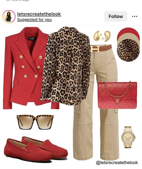 Most Dangerous Animals, Leopard Print Outfits, Colour Combinations Fashion, Color Combinations For Clothes, Khaki Cargo Pants, Dangerous Animals, Leopard Print Shirt, 60 Fashion, Outfits 2023