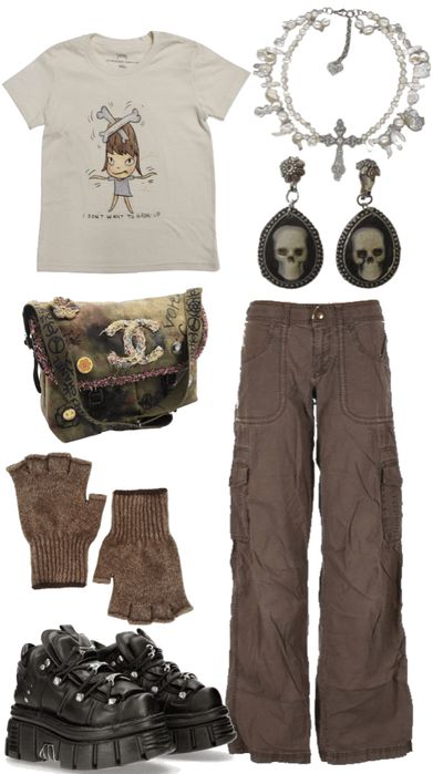 Peony Aesthetic, Street Outfits, Grunge Shirt, Outfit Png, Aesthetic Streetwear, Black Skull, 2000s Fashion Outfits, New Rock, Y2k Outfits