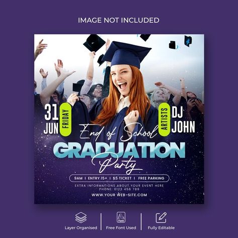 Graduation Party Flyer Design, Graduation Flyer Design Ideas, Banner Graduation Design, Poster Design Layout Ideas, Flayer Designs Ideas, Graduation Graphic Design, Graduation Poster Design, Graduation Flyer Design, Graduation Banner Design