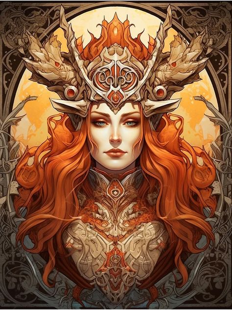 "Freya Norse Goddess - Art Nouveau Style" Poster for Sale by ArtNouveauChic | Redbubble Goddess Of Love Tattoo, Freya Art, Goddess Freya, Freya Goddess, Norse Goddess, Love Tattoo, Heart Tree, Goddess Of Love, Goddess Art