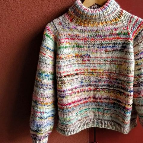 Scrap Knitting Sweater, Multicolor Knit Sweater, Crochet Scrap Sweater, Scrap Sweater, Scrap Yarn Sweater, Crochet Raglan Sweater, Multicolor Knit, Multicolor Sweater, Yarn Sweater