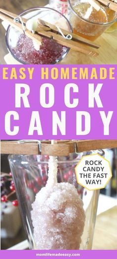 Making Rock Candy, Hard Rock Candy, Rock Candy Experiment, Homemade Rock Candy, Rock Candy Recipe, Mason Jar Mixes, Make Rock Candy, How To Make Rocks, Pioneer Days