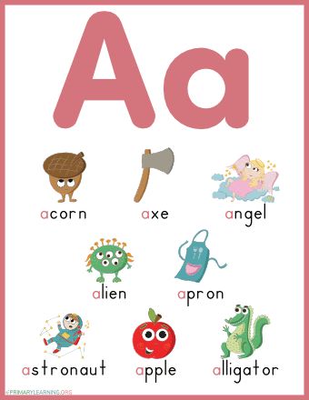 A Phonics Worksheet, Words That Start With A Preschool, A Words For Preschool, Letter A Words And Pictures, Words With Letter A, Things Start With Letter A, Things That Start With The Letter A, Alphabet With Pictures Free Printable, A For