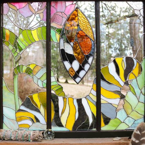 Neile Cooper, Glass Cabin, Stained Glass Mosaic, Etsy Business, Glass Artists, The Glass, Stained Glass, Insects, Glass Art