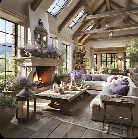 Coast And Country Rentals, Brick House Interior Living Rooms, Luxury Country Living Room, Country Side Living Room, Country Estate Interior, Ranch House Aesthetic, Kitchen Ideas Halloween, Aesthetic Modern Farmhouse, Living Room With View