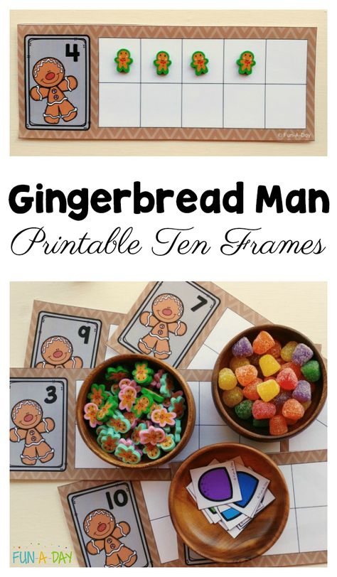 Gingerbread Math Activities Preschool, Christmas Preschool Math Activities, Gingerbread Math Activities, Gingerbread Man Printable, Christmas Activities For Preschool, Gingerbread Man Preschool, Preschool Gingerbread, Gingerbread Math, Gingerbread Unit