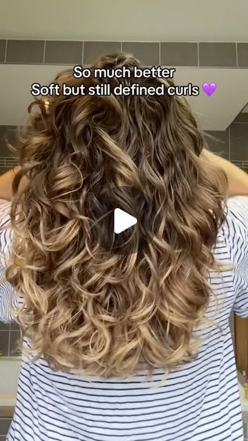 Long Loose Perm, Multi Textured Perm Before And After, Scrunch Out The Crunch Wavy Hair, Loose Spiral Perm Medium, Long Hair Perm Before And After, Large Curl Perm, Body Wave Perm Before And After, Loose Perm Before And After, Before And After Perm