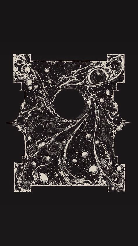 Dark Space Tattoo, Eldritch Tattoo, Black Hole Space, Space Illustration, Abstract Illustration, Tattoo Design Drawings, Art Tattoos, Cthulhu, Black Hole