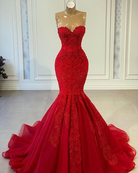 Instagram post by Lumnije Krasniqi LK • Feb 12, 2021 at 6:31pm UTC Red Mermaid Prom Dress, Red Prom Dresses, Red Mermaid, Mermaid Sweetheart, Dresses 2022, Mermaid Prom Dress, Cute Prom Dresses, Red Prom, فستان سهرة