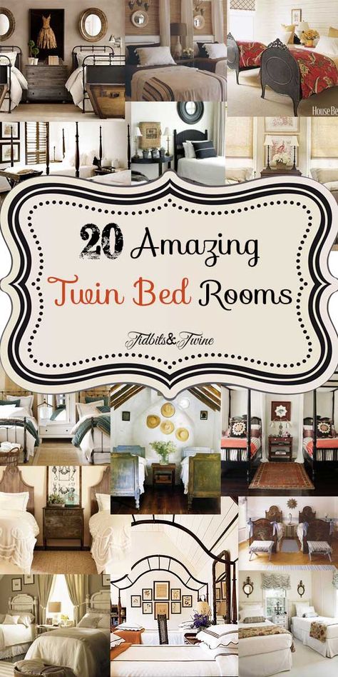 Twin Bed Rooms, Twin Beds Guest Room, Guest Bedroom Inspiration, Beautiful Bed Designs, Two Twin Beds, Murphy Bed Plans, Guest Bedroom Decor, Bed Design Modern, Twin Beds