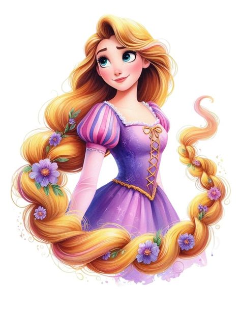 Zlatokosa Disney, Disney Princess Images Rapunzel, Tangled Cupcakes, Rapunzel Cupcakes, Rapunzel Wallpaper, Rapunzel Cake Topper, Disney Princess Printables, Disney Princess Paintings, Princess Tangled