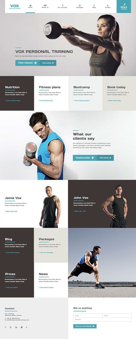 Personal Training Web design Training Website Design, Personal Trainer Website, Fitness Site, Personal Training Business, Online Personal Trainer, Coach Website, Sports Website, Free Website Templates, Homepage Design