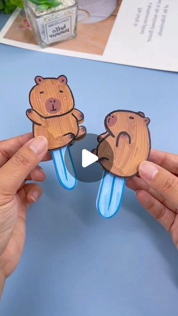 paper crafts creator on Instagram: "Title: This Capybara Retractable Knife is So Fun and Cute  Hashtags: #handmadediy #handicraft #diytoys #creativecrafts #parentchildcraft #funprojects #craftingwithkids #animalcrafts #uniquecreations #cuteandfun #homemadetoys #kidsactivities" Paper Templates Free Printable Crafts, Capybara Craft, Paper Crafts Cute, 2024 Title, Retractable Knife, Printable Paper Toys Templates, Capybara Cute, Paper Toy Printable, Figet Toys