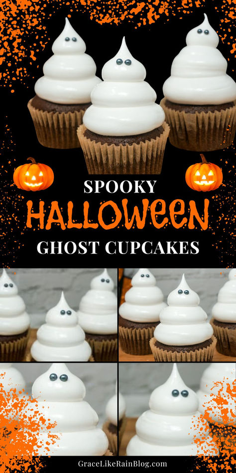 Hey there! Get ready for a spooktacular treat with these Halloween Ghost Cupcakes. Perfectly moist and topped with adorable ghost decorations, these cupcakes are a hit at any Halloween party! Click to get the recipe and add a fun twist to your Halloween celebrations! #HalloweenCupcakes #GhostCupcakes #SpookyTreats #HalloweenBaking Easy Halloween Cupcakes Decoration, Halloween Cupcakes Decoration, Cute Halloween Treats, Ghost Cupcakes, Ghost Cake, Halloween Food Desserts, How To Make Icing, Halloween Dessert, Keys To Success