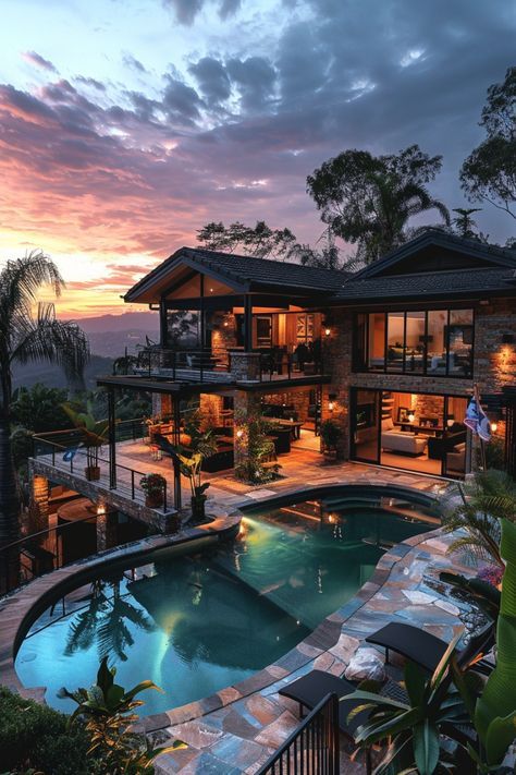 Ocean Front Beach House, Amazing Pools, Jungle House, Life Status, Dream Beach Houses, Dream Life House, Gorgeous Houses, Artist Quotes, Fantasy House