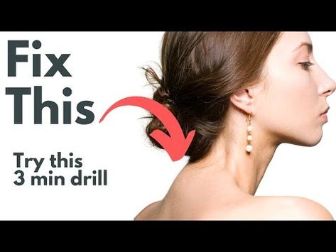 (1261) Fix Neck Hump with 3 Minute Drill - YouTube Fix Neck Hump, Dowagers Hump, Dowager Hump, Dowager's Hump, Better Posture Exercises, Posture Correction Exercises, Neck And Shoulder Exercises, Neck Hump, Neck Problems