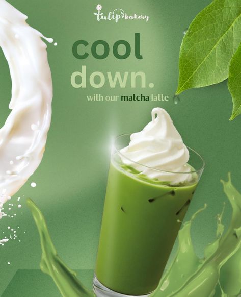 Another poster design for Tulip Bakery! Their new matcha latte is to die for! 🌱🪴 #posterdesigns #graphicdesigning #marketingservices #brandidentitydesigns #smallbusinessbranding #hueray Matcha Poster, Another Poster, Small Business Branding, Matcha Latte, Matcha, Poster Design, Graphic Design, Collage, Green