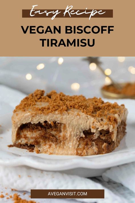 This easy vegan Biscoff Tiramisu recipe is made in under 30 minutes and can be prepared the day before, taking the stress out of hosting Christmas! A beautifully sweet and creamy dessert that’s kept simple – with no alcohol, lady fingers, dairy or egg. Biscoff Tiramisu, Tiramisu Recipe, Lady Fingers, Hosting Christmas, Be Prepared, Easy Vegan, 30 Minutes, The Day, Dessert