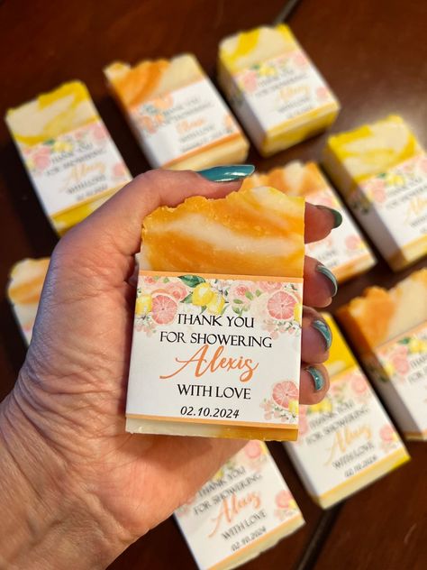 JoyFilledWeddings - Etsy Brunch Favors, Bridal Shower Soap, Wedding Soap Favors, Wedding Soap, Citrus Soap, Summer Bridal Showers, Bridal Favors, Shower Soap, Soap Favors