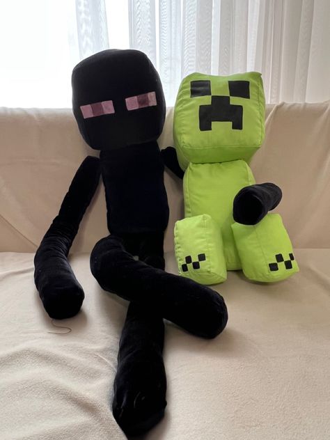 Minecraft Plushies, Minecraft Animals, Cute Minecraft, Minecraft Toys, Creeper Minecraft, Cute Squishies, Minecraft Fan Art, Cute Stuffed Animals, Creepers